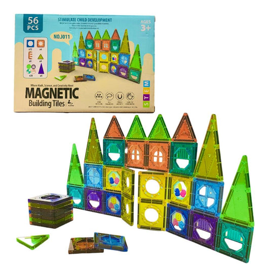 Juego Magnético Bloques Didáctico 56 Pcs