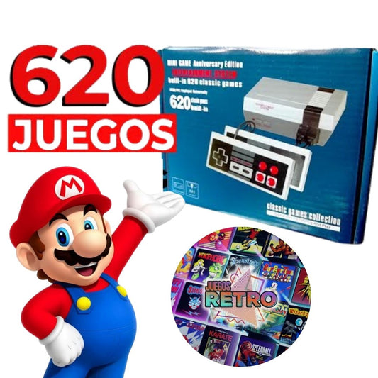 Consola Retro 620 Juegos 2 Mandos